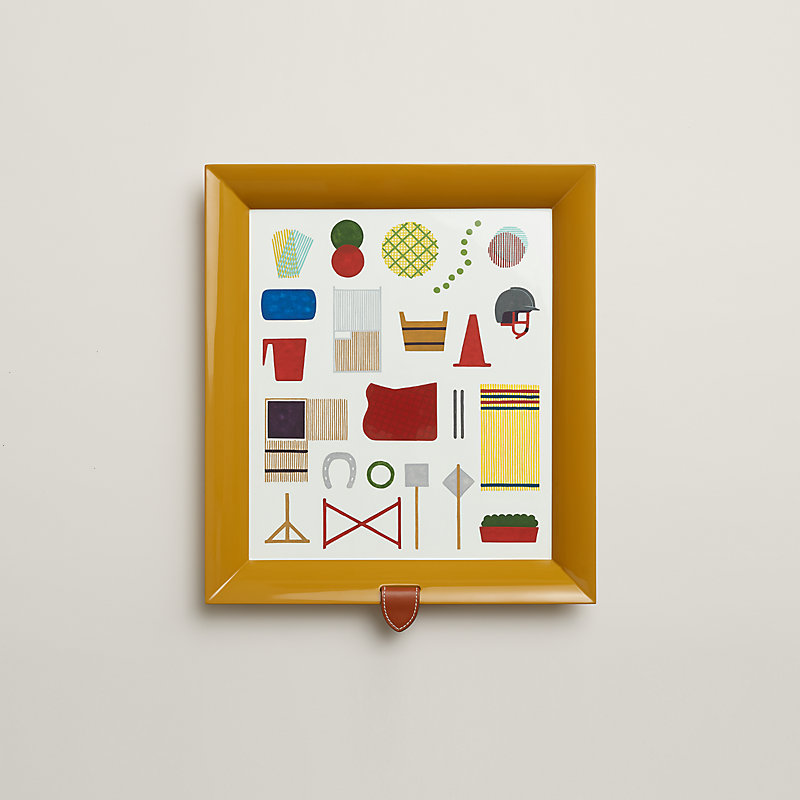 Atrium Saut Hermès tray, small model - Yellow | Hermès USA